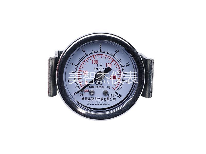 Y40 Axial U-clamp Pressure Gauge