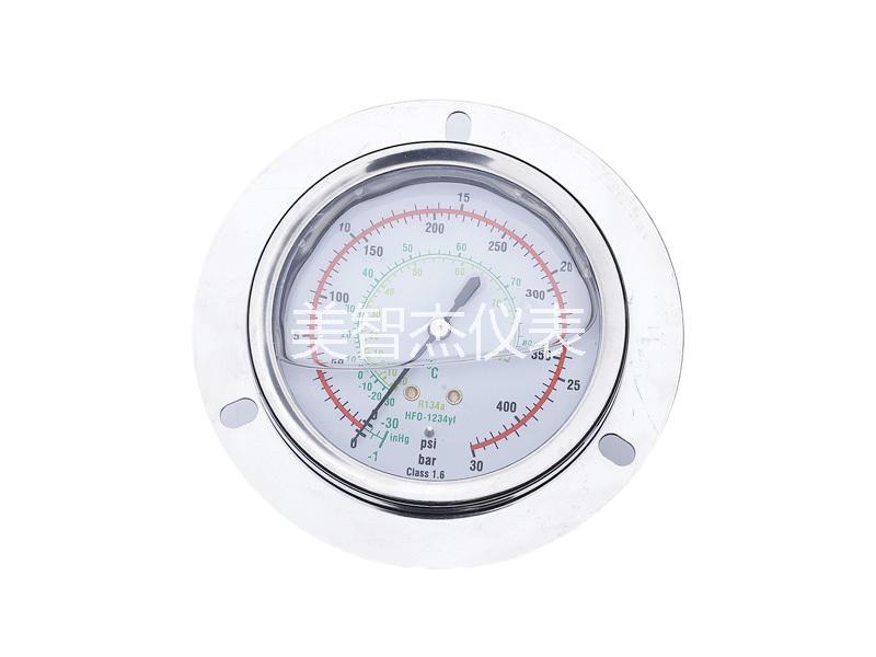 YN80 Axial Flange Anti-vibration Refrigerant Gauge