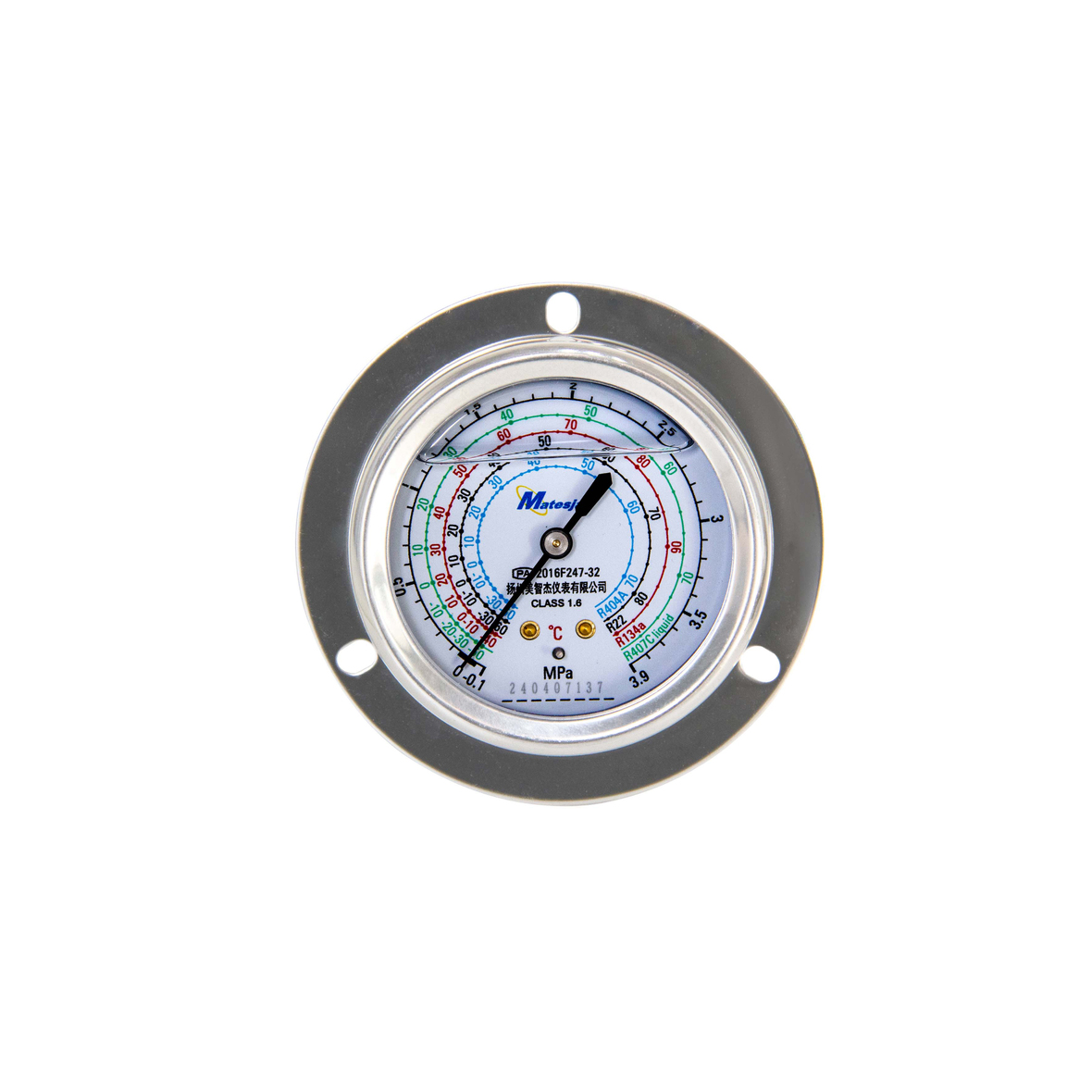 YN60ZT Anti-vibration Refrigerant Pressure Gauge (3.9MPa)