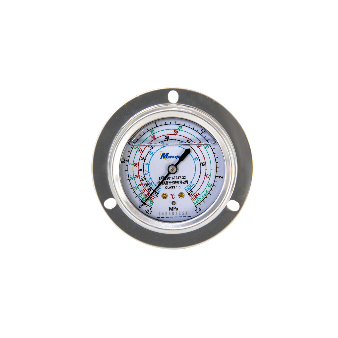 YN60ZT Anti-vibration Refrigerant Pressure Gauge (2.4MPa)
