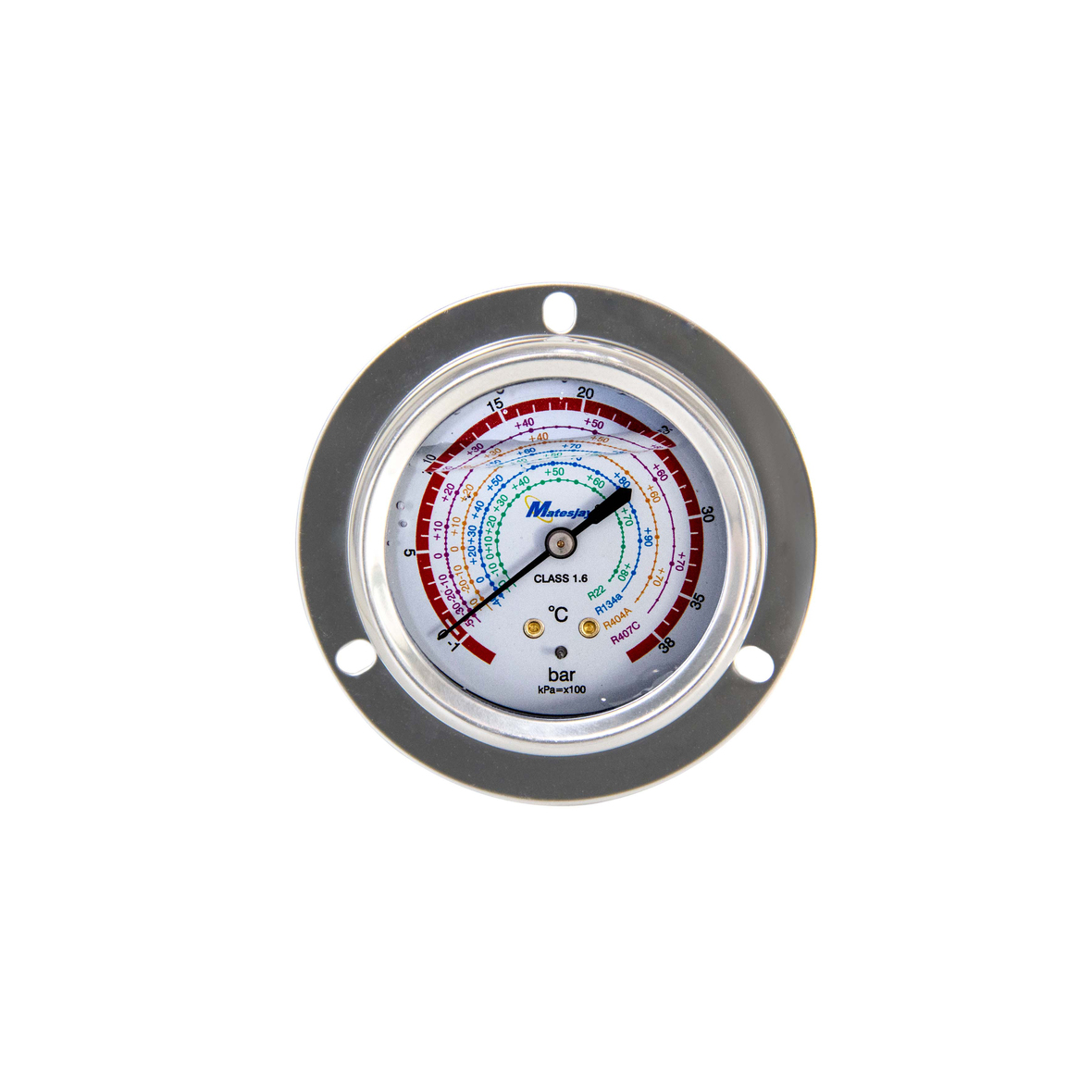 YN60ZT Anti-vibration Refrigerant Pressure Gauge (38bar)