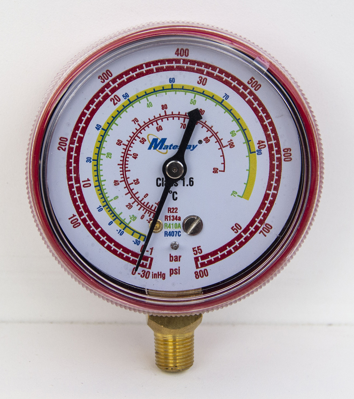 Y70 Radial Refrigerant Gauge (Rubber Sleeve Type) 55bar
