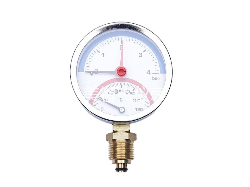 Y80 Axial Temperature Pressure Gauge