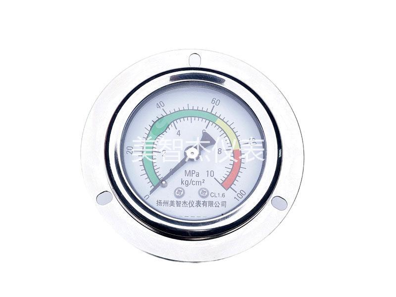 YN60 Axial Front Stainless Steel Anti-vibration Gauge