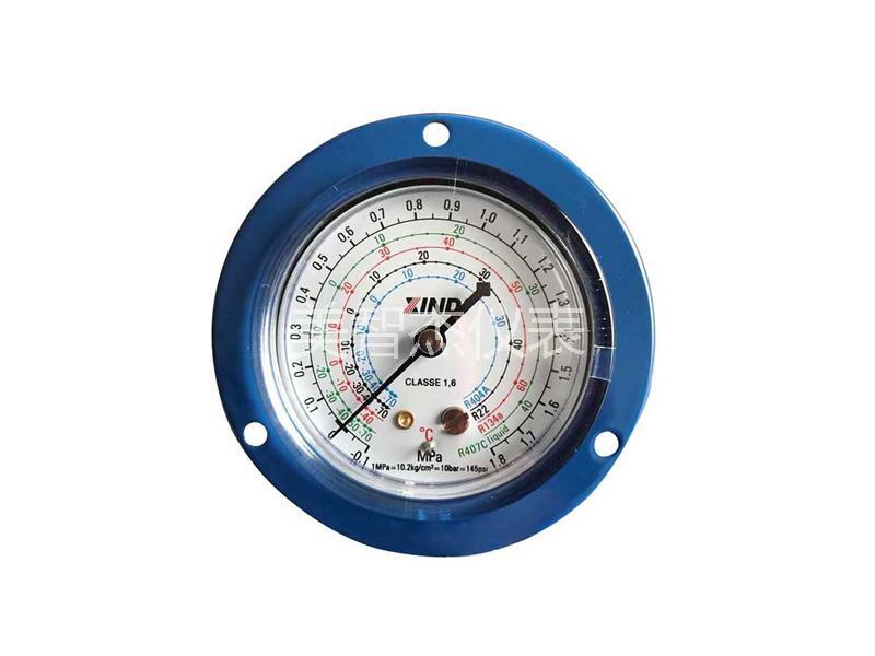 Y60 Axial Refrigerant Gauge with Flange (Optimized)