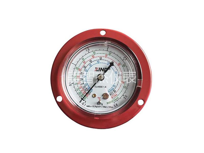 Y60 Axial Refrigerant Gauge with Flange (Optimized)